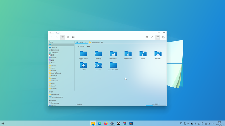Win10OS Aurorae-light Theme