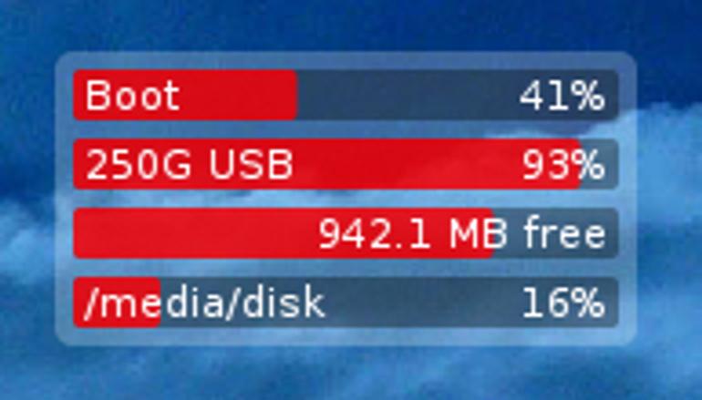 HD Usage Screenlet