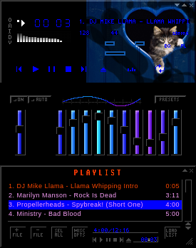 Alternate WinAmp Skin by