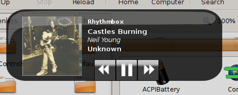 NowPlaying Theme -black reflective