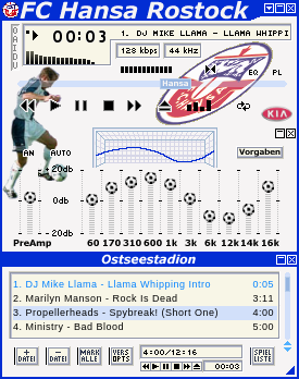 FC Hansa Rostock Skin fr Winamp