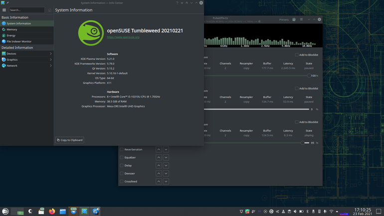 openSUSE Breeze Dark Plasma Style