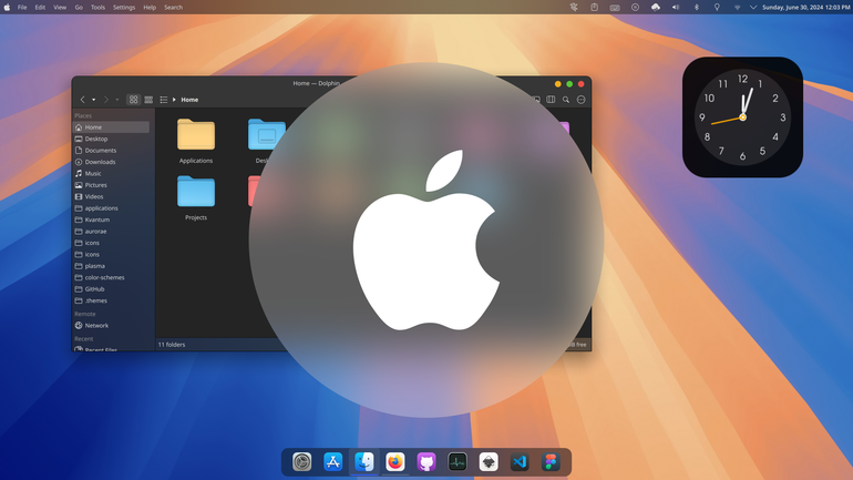 Apple MacOS Sequoia Dark