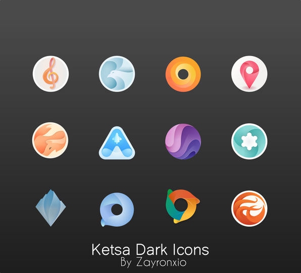 Ketsa Dark icons