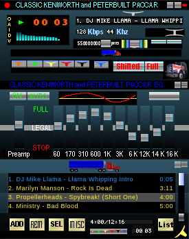 WinAmp skin by keith hall / roving cowboy.