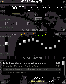 das ist mein zweiter GTA3-WinAmp Skin