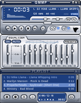 WINAMP 5 MODERN SKIN PORTED TO CLASSIC FORMAT - QMMP style