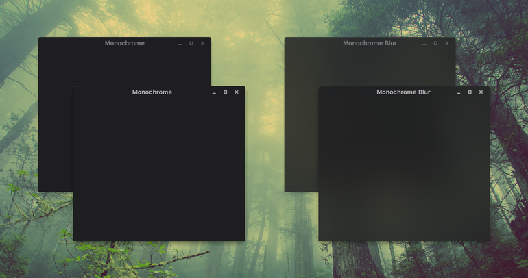 Monochrome KDE