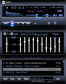 Windows Media Player 11 skin