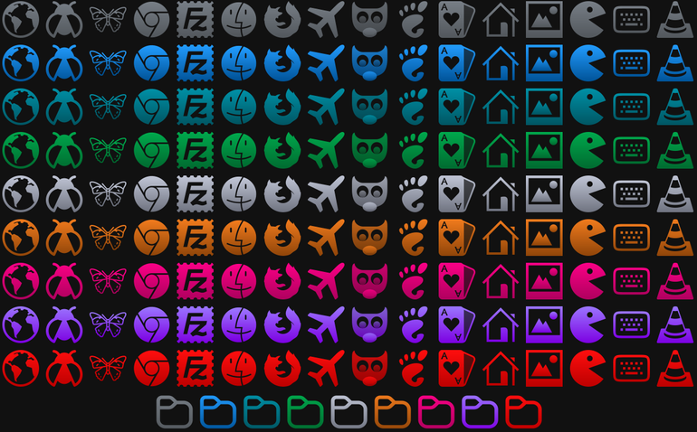 Besgnulinux Monochrome Icon Theme