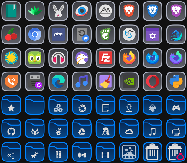 Besgnulinux paperbox icon theme