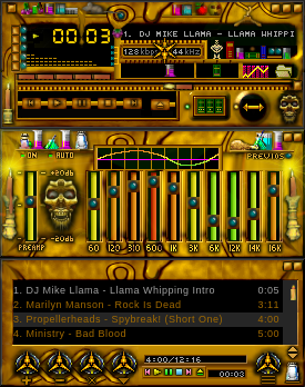 Chemical GOLD.-    Skin para Winamp V 2.5c