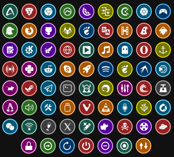 Besgnulinux Frame Circle Icon Theme