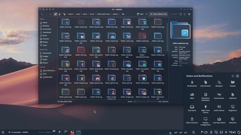 Shiny-Dark-Icons