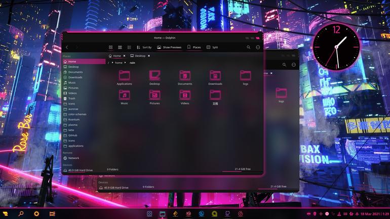 LyraR-dark Aurorae Theme