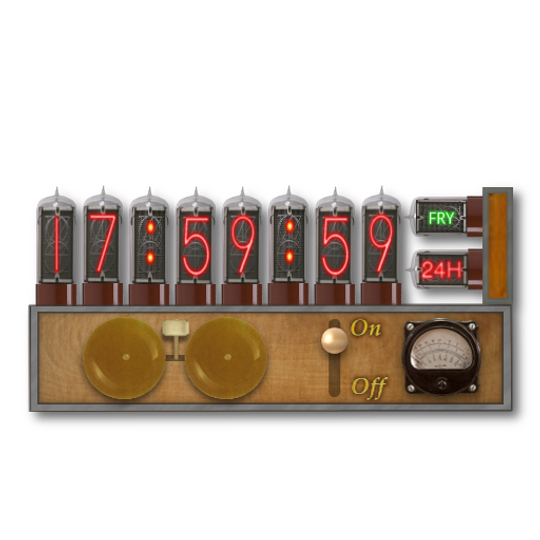 Steampunked Nixie Digital Clock