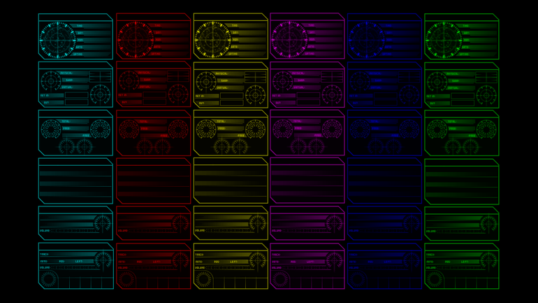 Future Blue Conky (Images Color Schemes)
