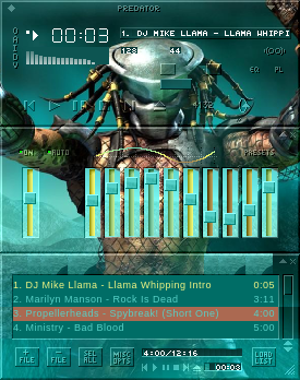 Predator (AvP 2) for WinAmp 2.24 and later