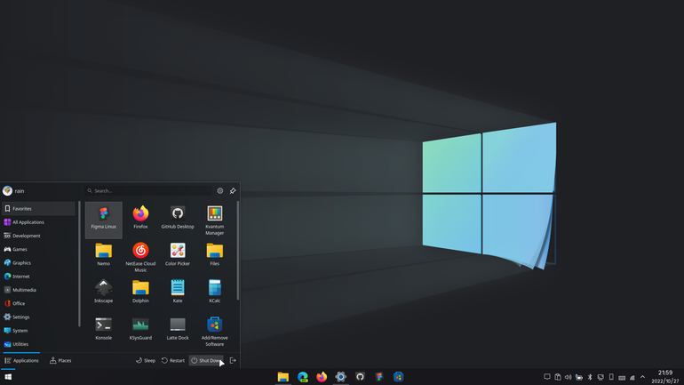Win10OS Plasma-dark Theme
