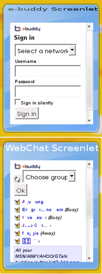 Web Chat Screenlet