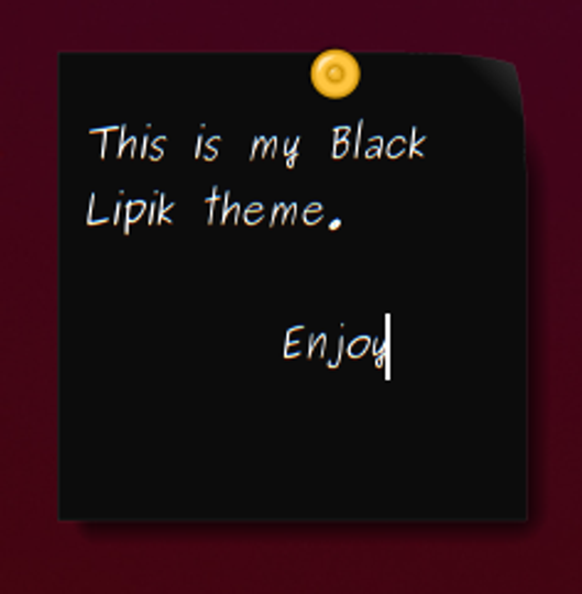 Myne Black (Lipik Sticky Notes Theme)