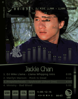 Jackie Chan_Green Amp_v2 - Classic Skin for Winamp