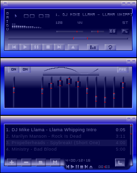 Virtu@Center Blue - Skin for Winamp ~2.9 ~5