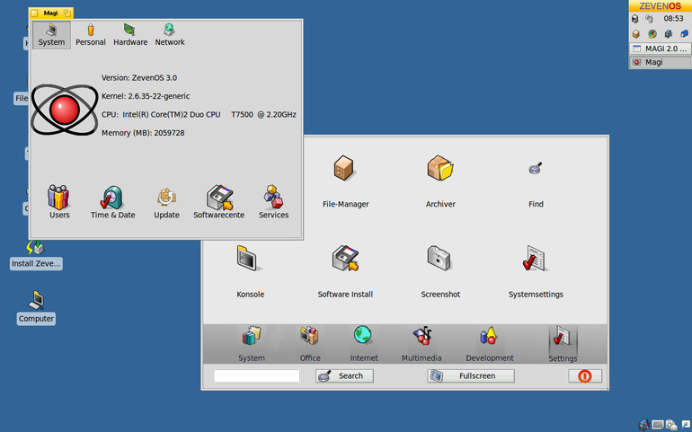 ZevenOS icons