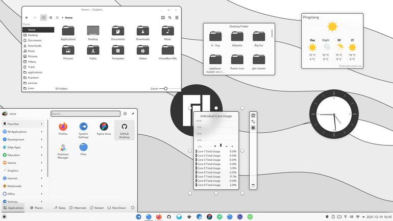 Graphite light plasma theme