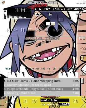 Skin:Gorillaz in tha house