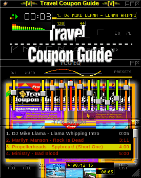 This Is The Travel Coupon Guide Winamp Skin.