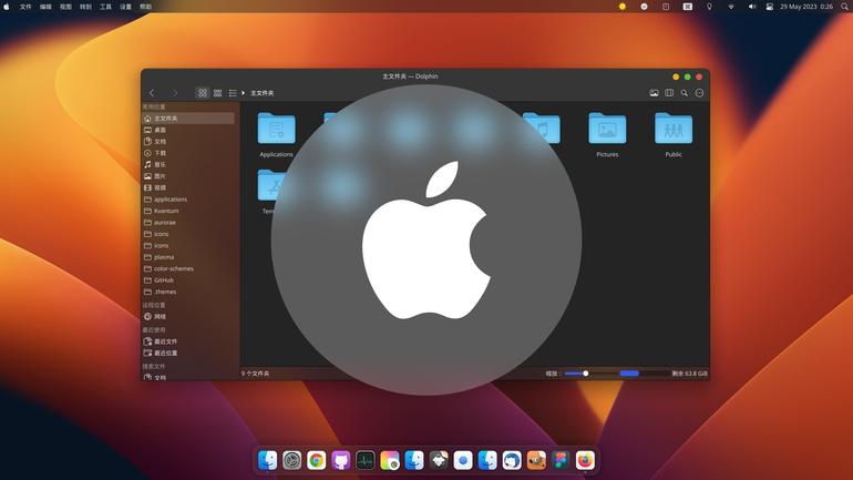 MacVentura Aurorae theme