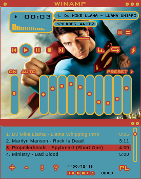 A CD Art Display skin is included inside the .wsz file, just unzip it.
