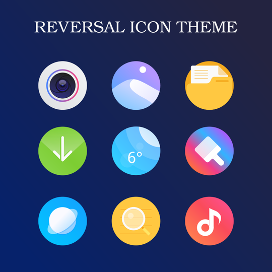 Inverse icon theme