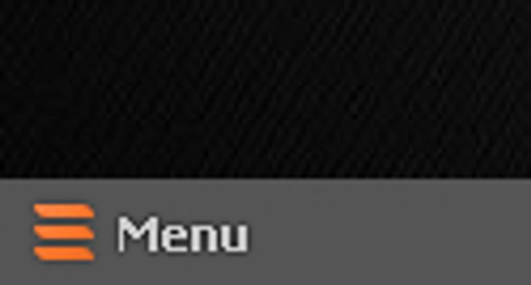 Orange stripes menu icon