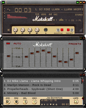 This is my personal version of Marshall winamp.