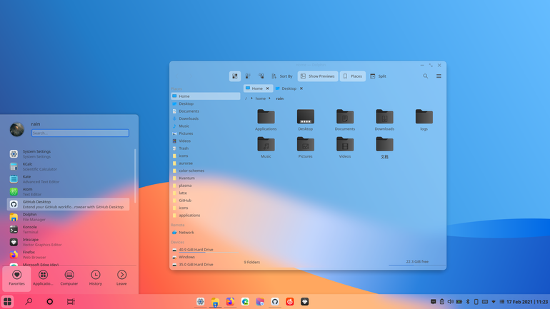 WinSur-light-alt Plasma Theme