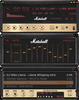 This is my personal version of Marshall winamp.