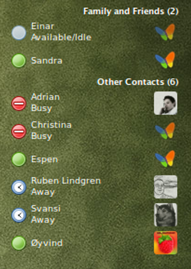 Transparent v2 (Pidgin Screenlet theme)