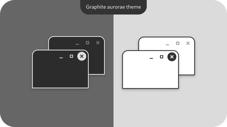 Graphite aurorae theme