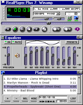 Realplayer Plus 7: Winamp