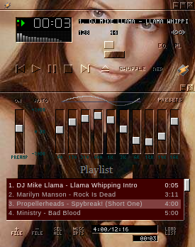 Jessica Biel Skin for WinAMP 2.x