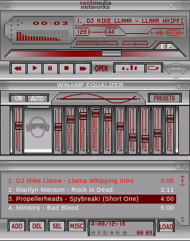 Official RantMedia Winamp Skin
