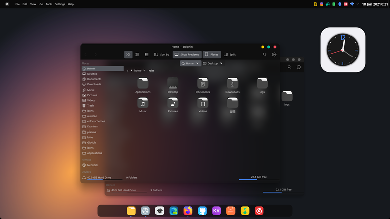 Reversal-dark Aurorae Theme