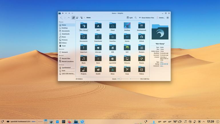 Blur-Glassy-Flat Aurorae Theme