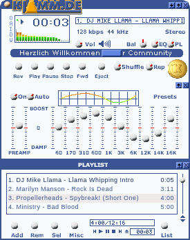 "KlammunitySkin" fr WinAMP