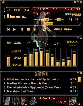 Diablo II - Necromancer WinAmp Skin 1.0
