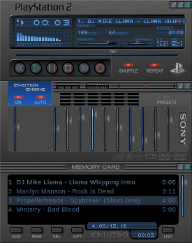 PlayStation 2k v3 Winamp Skin