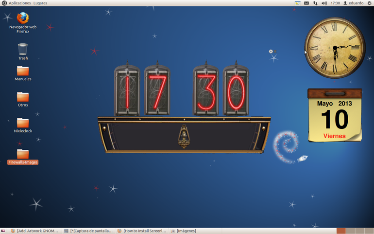 Steampunked SenseDigitalClock