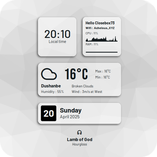 Shelyak - Conky theme